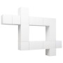 Set de muebles de salón TV 10 pzas madera de ingeniería blanco by , TV Furniture - Ref: Foro24-3078737, Price: 293,36 €, Disc...