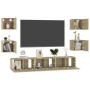 Set muebles de salón TV 7 pzas madera ingeniería roble Sonoma von , TV-Möbel - Ref: Foro24-3078976, Preis: 165,96 €, Rabatt: %