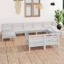 Juego de muebles de jardín 9 piezas madera maciza pino blanco by , Garden sets - Ref: Foro24-3083375, Price: 435,22 €, Discou...