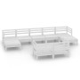 Juego de muebles de jardín 9 piezas madera maciza pino blanco by , Garden sets - Ref: Foro24-3083375, Price: 435,22 €, Discou...