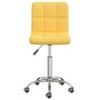 Silla de comedor giratoria de tela amarilla mostaza | Foro24.es | Tu tienda online para hogar, jardín y más Foro24.es