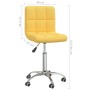 Silla de comedor giratoria de tela amarilla mostaza | Foro24.es | Tu tienda online para hogar, jardín y más Foro24.es