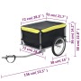 Remolque para bicicletas negro y amarillo 65 kg | Foro24.es | Tu tienda online para hogar, jardín y más Foro24.es