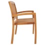 Banco de jardín 3 plazas madera maciza de teca 159 cm by , garden benches - Ref: Foro24-49389, Price: 214,10 €, Discount: %