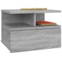 Mesita de noche flotante 2 uds madera gris Sonoma 40x31x27 cm by , Nightstands - Ref: Foro24-815315, Price: 63,10 €, Discount: %