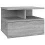 Mesita de noche flotante 2 uds madera gris Sonoma 40x31x27 cm by , Nightstands - Ref: Foro24-815315, Price: 63,10 €, Discount: %