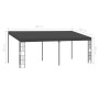 Cenador con montaje en la pared tela gris antracita 3x6 m by , Tents and gazebos - Ref: Foro24-47992, Price: 380,64 €, Discou...
