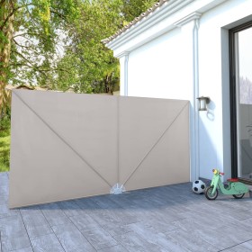 Toldo lateral plegable terraza color crema 400x200 cm by , Umbrellas - Ref: Foro24-44570, Price: 48,82 €, Discount: %