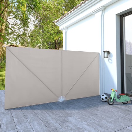 Toldo lateral plegable terraza color crema 400x200 cm by , Umbrellas - Ref: Foro24-44570, Price: 48,82 €, Discount: %