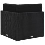 Sofá seccional de esquina de ratán sintético negro de , Sofás modulares de exterior - Ref: Foro24-49501, Precio: 220,47 €