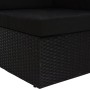 Sofá seccional de esquina de ratán sintético negro de , Sofás modulares de exterior - Ref: Foro24-49501, Precio: 220,47 €