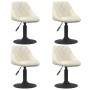 Sillas de comedor giratorias 4 unidades terciopelo color crema | Foro24.es | Tu tienda online para hogar, jardín y más Foro24.es