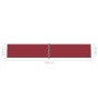 Rote einziehbare Seitenmarkise 220x1200 cm von vidaXL, Sonnenschirme - Ref: Foro24-318089, Preis: 159,22 €, Rabatt: %