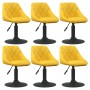 Sillas de comedor giratorias 6 uds terciopelo amarillo mostaza | Foro24.es | Tu tienda online para hogar, jardín y más Foro24.es