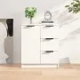 Aparador de madera contrachapada blanco brillante 60x30x70 cm de vidaXL, Aparadores - Ref: Foro24-811085, Precio: 88,04 €, De...