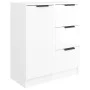 Aparador de madera contrachapada blanco brillante 60x30x70 cm de vidaXL, Aparadores - Ref: Foro24-811085, Precio: 88,04 €, De...