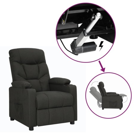 Sillón elevable tela negro by , Armchairs - Ref: Foro24-3093459, Price: 243,50 €, Discount: %