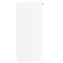 Aparador de madera contrachapada blanco brillante 60x30x70 cm
