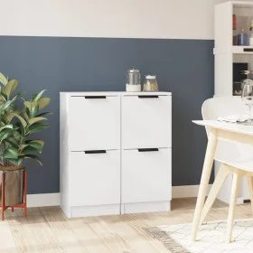 Sideboards 2 Stück weißes Sperrholz 30x30x70 cm von vidaXL, Sideboards - Ref: Foro24-811170, Preis: 69,12 €, Rabatt: %