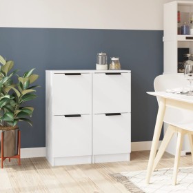 Sideboards 2 Stück weißes Sperrholz 30x30x70 cm von vidaXL, Sideboards - Ref: Foro24-811170, Preis: 69,83 €, Rabatt: %