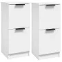 Sideboards 2 pcs white plywood 30x30x70 cm by vidaXL, Sideboards - Ref: Foro24-811170, Price: 68,89 €, Discount: %