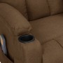 Sillón de masaje elevable de tela marrón | Foro24.es | Tu tienda online para hogar, jardín y más Foro24.es