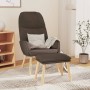 Sillón de relax con reposapiés de tela gris taupé | Foro24.es | Tu tienda online para hogar, jardín y más Foro24.es
