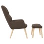 Sillón de relax con reposapiés de tela gris taupé | Foro24.es | Tu tienda online para hogar, jardín y más Foro24.es