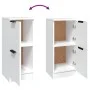 Sideboards 2 pcs white plywood 30x30x70 cm by vidaXL, Sideboards - Ref: Foro24-811170, Price: 68,89 €, Discount: %