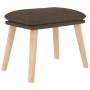 Sillón de relax con reposapiés de tela gris taupé | Foro24.es | Tu tienda online para hogar, jardín y más Foro24.es