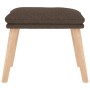 Sillón de relax con reposapiés de tela gris taupé | Foro24.es | Tu tienda online para hogar, jardín y más Foro24.es