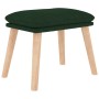 Sillón de relax con reposapiés tela verde oscuro de , Sillones - Ref: Foro24-3097347, Precio: 131,55 €, Descuento: %