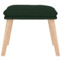 Sillón de relax con reposapiés tela verde oscuro de , Sillones - Ref: Foro24-3097347, Precio: 131,55 €, Descuento: %