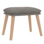 Sillón de relax con taburete de terciopelo gris claro von , Sessel - Ref: Foro24-3097820, Preis: 137,99 €, Rabatt: %