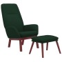 Sillón de relax con taburete tela verde oscuro von , Sessel - Ref: Foro24-3097876, Preis: 152,85 €, Rabatt: %
