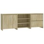 Aparador de 3 piezas madera manufacturada color roble Sonoma de , Aparadores - Ref: Foro24-3098075, Precio: 227,60 €, Descuen...
