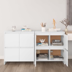 Aparadores 2 unidades madera contrachapada blanco 70x41x75 cm von , Sideboards - Ref: Foro24-3098089, Preis: 169,41 €, Rabatt: %