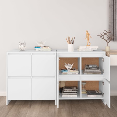 Aparadores 2 unidades madera contrachapada blanco 70x41x75 cm von , Sideboards - Ref: Foro24-3098089, Preis: 169,41 €, Rabatt: %