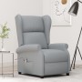 Sillón orejero reclinable eléctrico de tela gris claro de , Sillones - Ref: Foro24-3098319, Precio: 272,23 €, Descuento: %