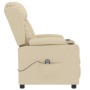 Sillón reclinable eléctrico de tela crema by , Armchairs - Ref: Foro24-3098786, Price: 246,03 €, Discount: %