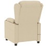 Sillón reclinable eléctrico de tela crema by , Armchairs - Ref: Foro24-3098786, Price: 246,03 €, Discount: %