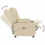 Sillón reclinable eléctrico de tela crema by , Armchairs - Ref: Foro24-3098786, Price: 246,03 €, Discount: %