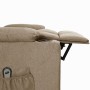 Sillón reclinable eléctrico tela gris taupé by , Armchairs - Ref: Foro24-3098823, Price: 227,09 €, Discount: %