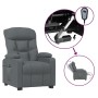 Sillón reclinable eléctrico de tela gris oscuro by , Armchairs - Ref: Foro24-3098816, Price: 253,41 €, Discount: %