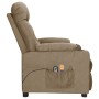 Sillón de masaje eléctrico tela gris taupé | Foro24.es | Tu tienda online para hogar, jardín y más Foro24.es
