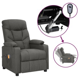 Sillón de masaje eléctrico tela gris oscuro by , Electric massage chairs - Ref: Foro24-3098828, Price: 302,66 €, Discount: %