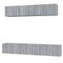 Set de muebles para TV 5 pzas madera contrachapada gris Sonoma | Foro24.es | Tu tienda online para hogar, jardín y más Foro24.es