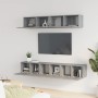Set de muebles para TV 5 pzas madera contrachapada gris Sonoma | Foro24.es | Tu tienda online para hogar, jardín y más Foro24.es