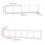 Set de muebles para TV 5 pzas madera contrachapada gris Sonoma | Foro24.es | Tu tienda online para hogar, jardín y más Foro24.es