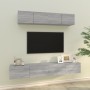 Set de muebles para TV 4 pzas madera contrachapada gris Sonoma | Foro24.es | Tu tienda online para hogar, jardín y más Foro24.es